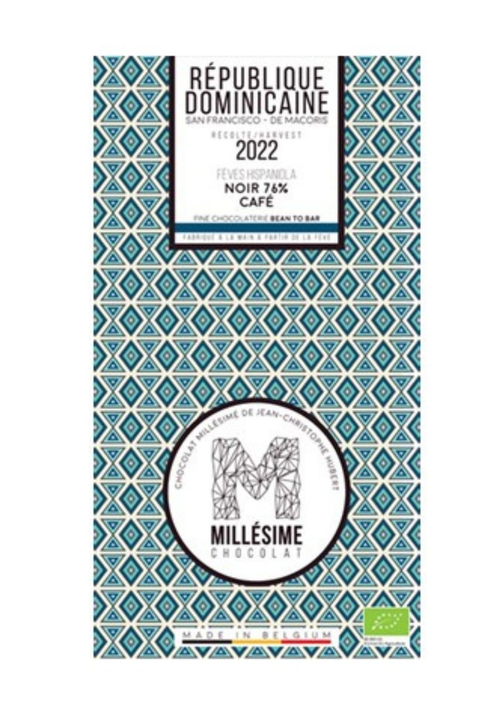 République Dominicaine 75% Café Millésime 70g 