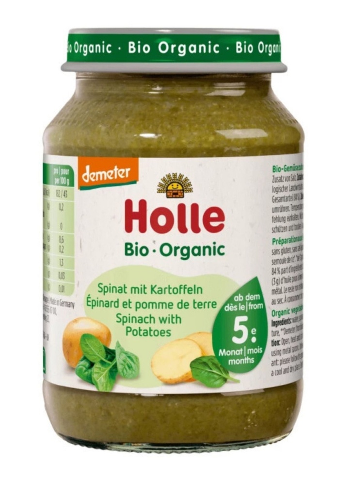 Purée épinard pommes de terre 190g - Holle