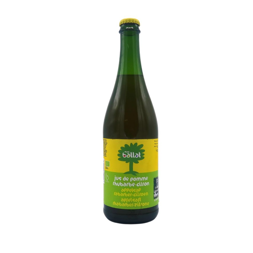 Jus de pomme Rhubarbe Citron 75cl Marc Ballat