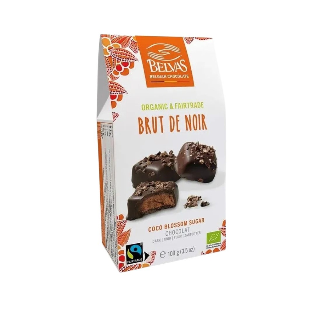 Brut de Noir 82% 100gr Belvas