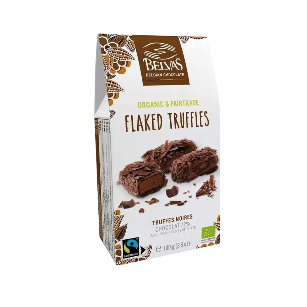 Truffes Flakes Intense Dark 100gr Belvas