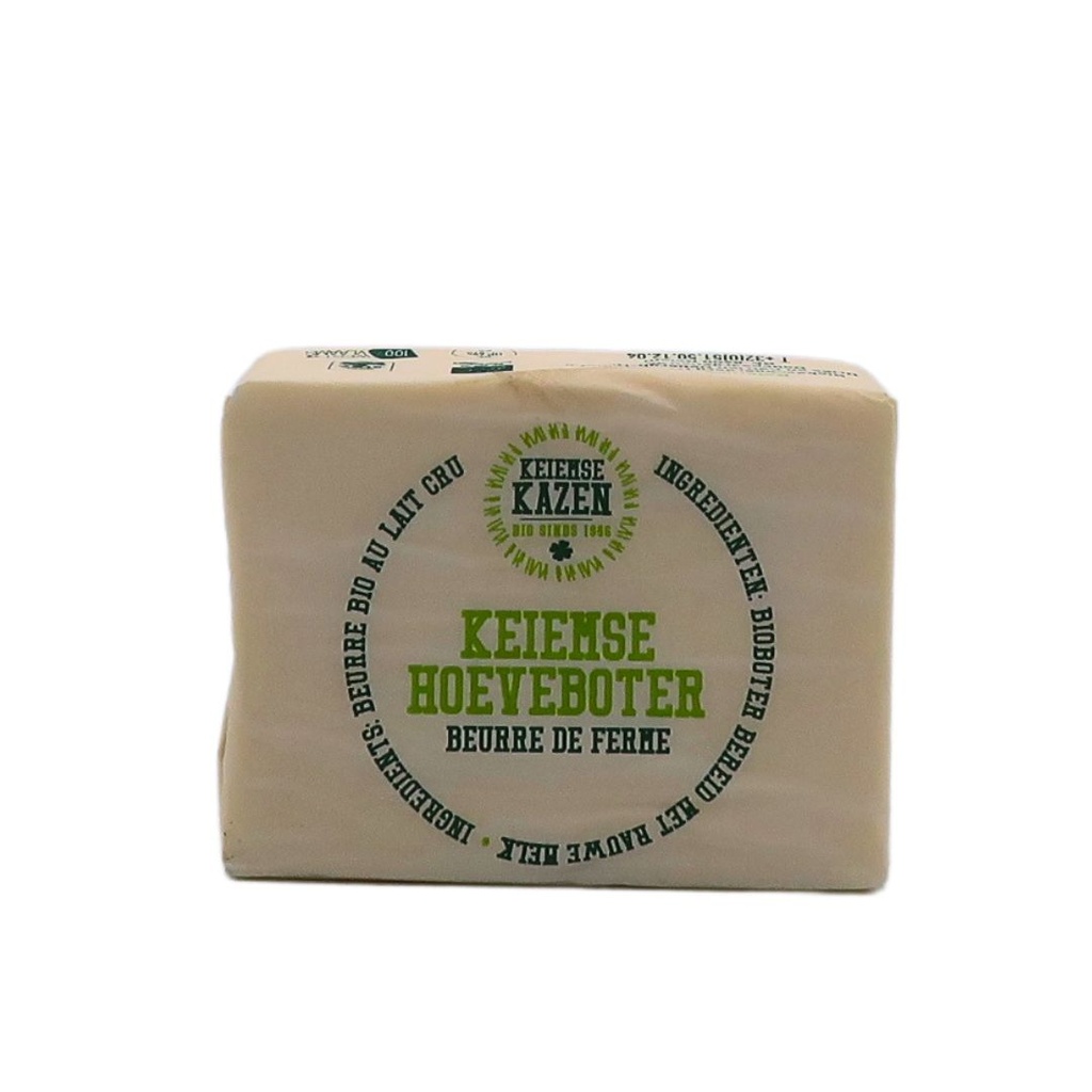 Beurre au lait cru 250gr Keiemse Hoeveboter