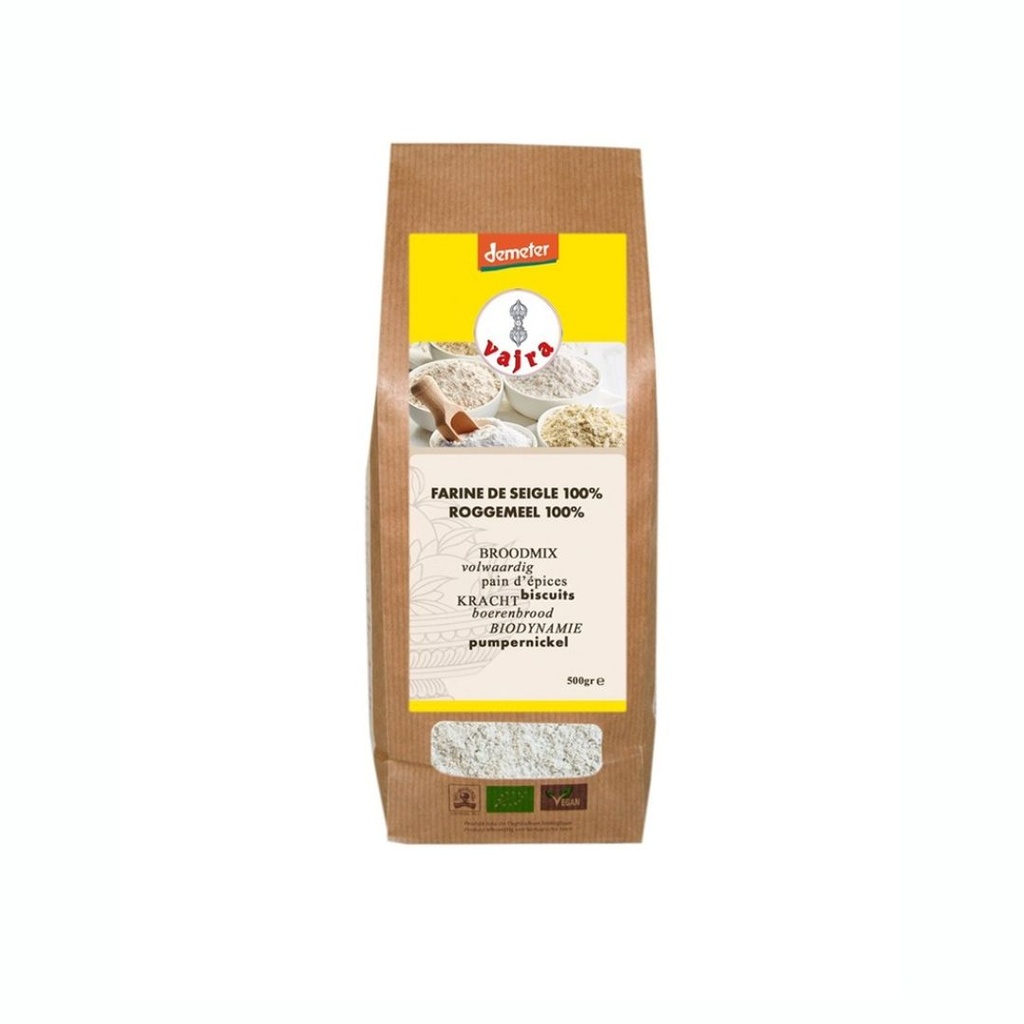 Farine de Seigle 500gr Vajra