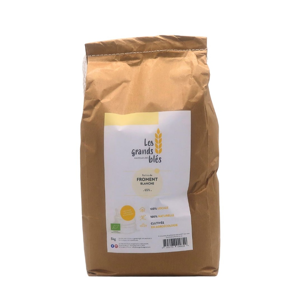 Farine Froment Blanche 5KG Les Grands Blés 