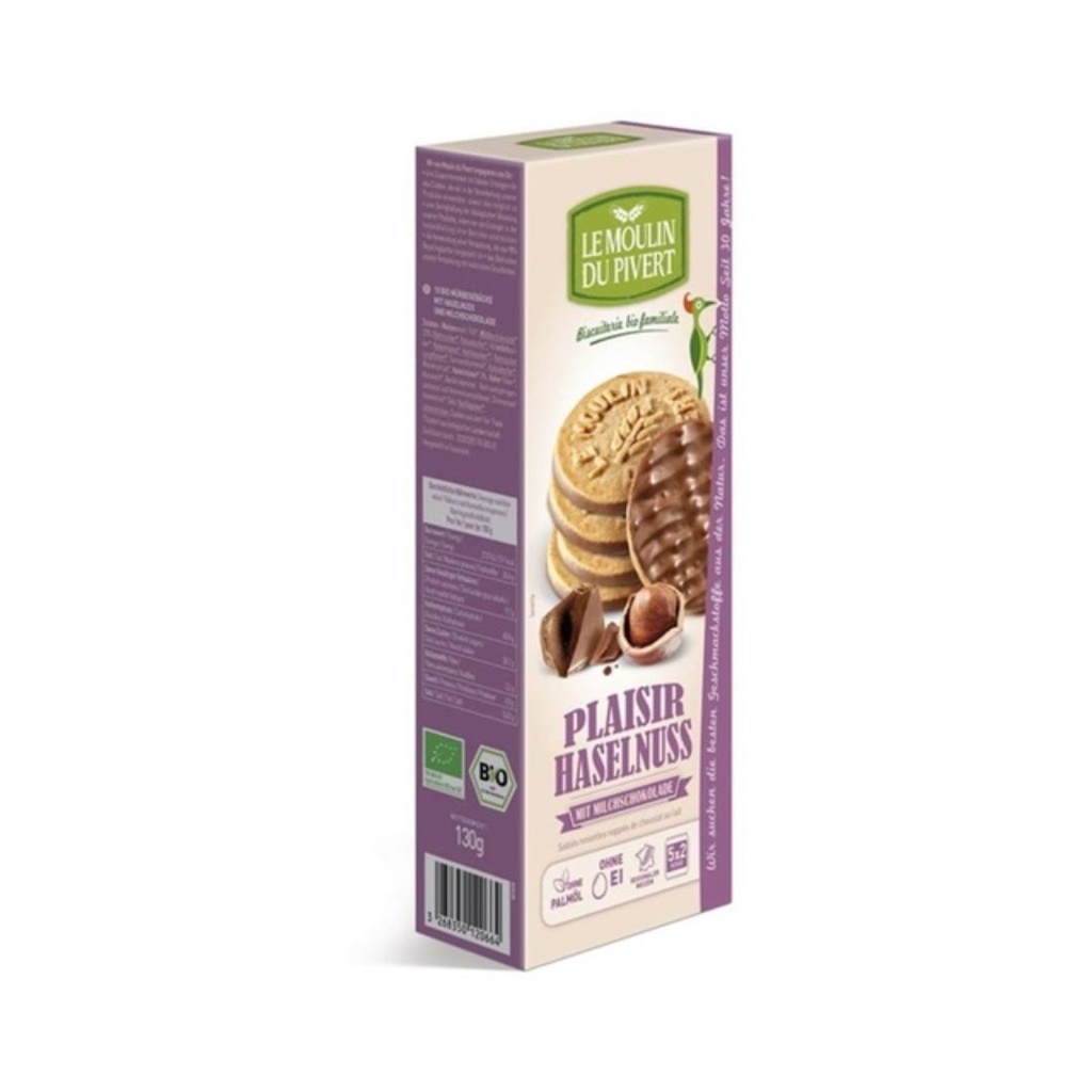 Plaisir Noisette Chocolat Lait 130g Le Moulin Du Pivert