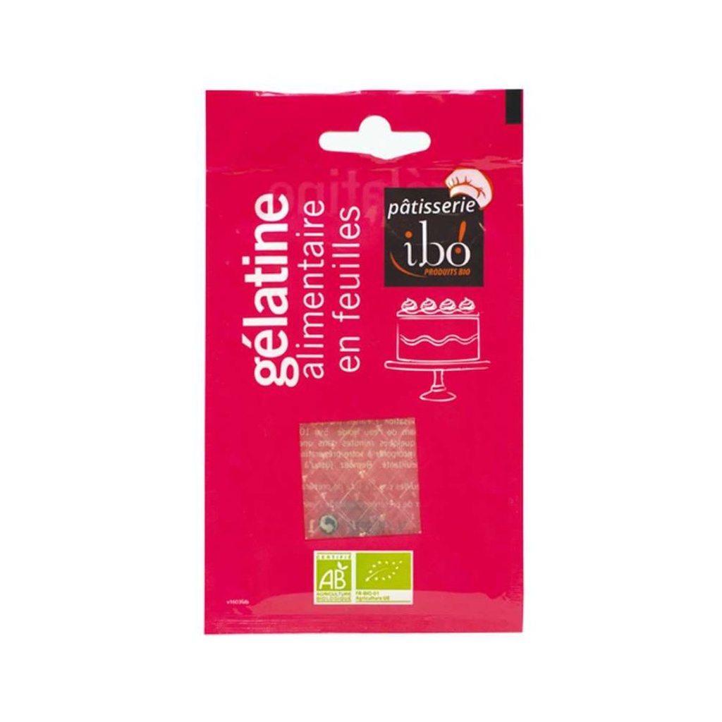 Gélatine Alimentaire Feuille 11g Ibo