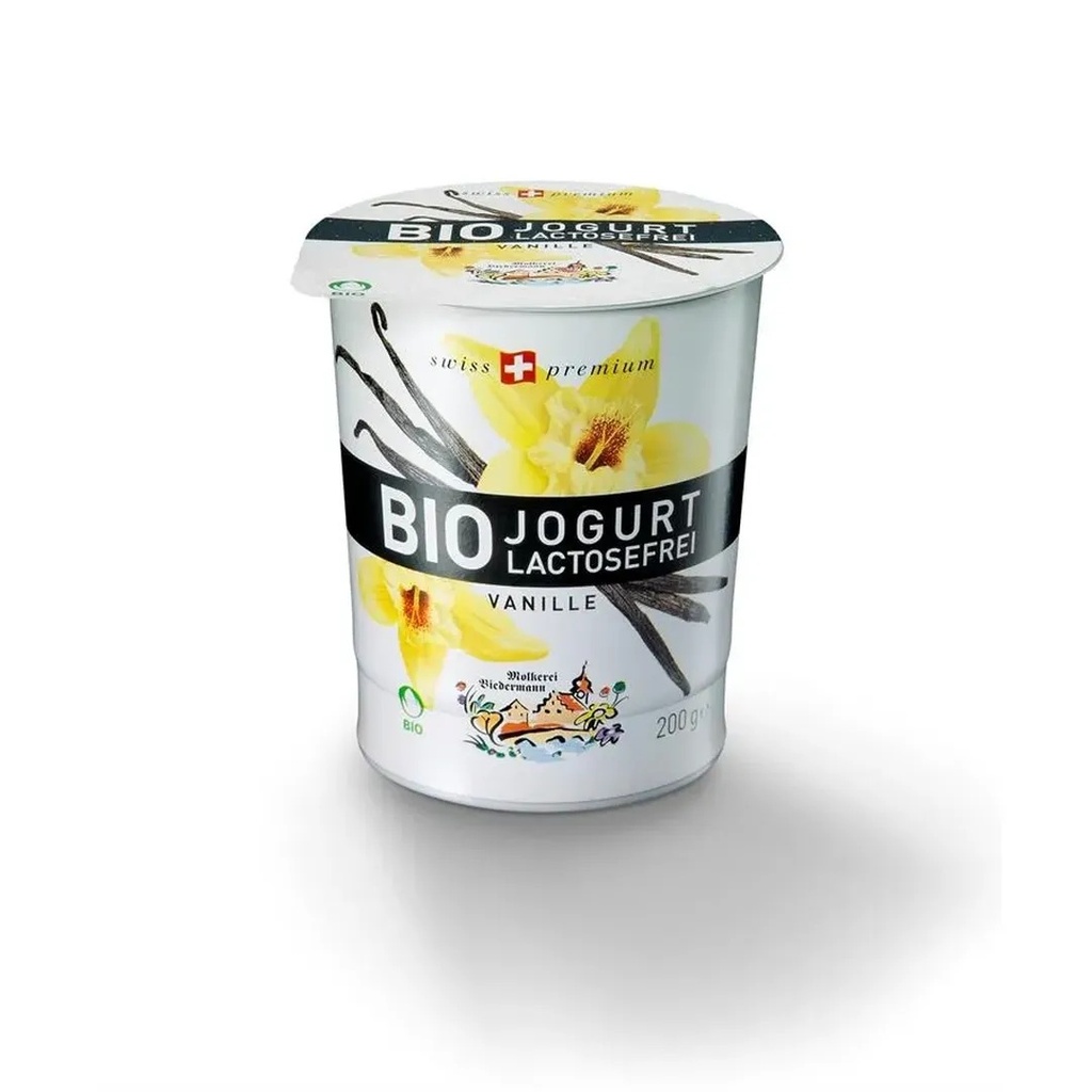 Yaourt Vanille Sans Lactose 200gr Biedermann