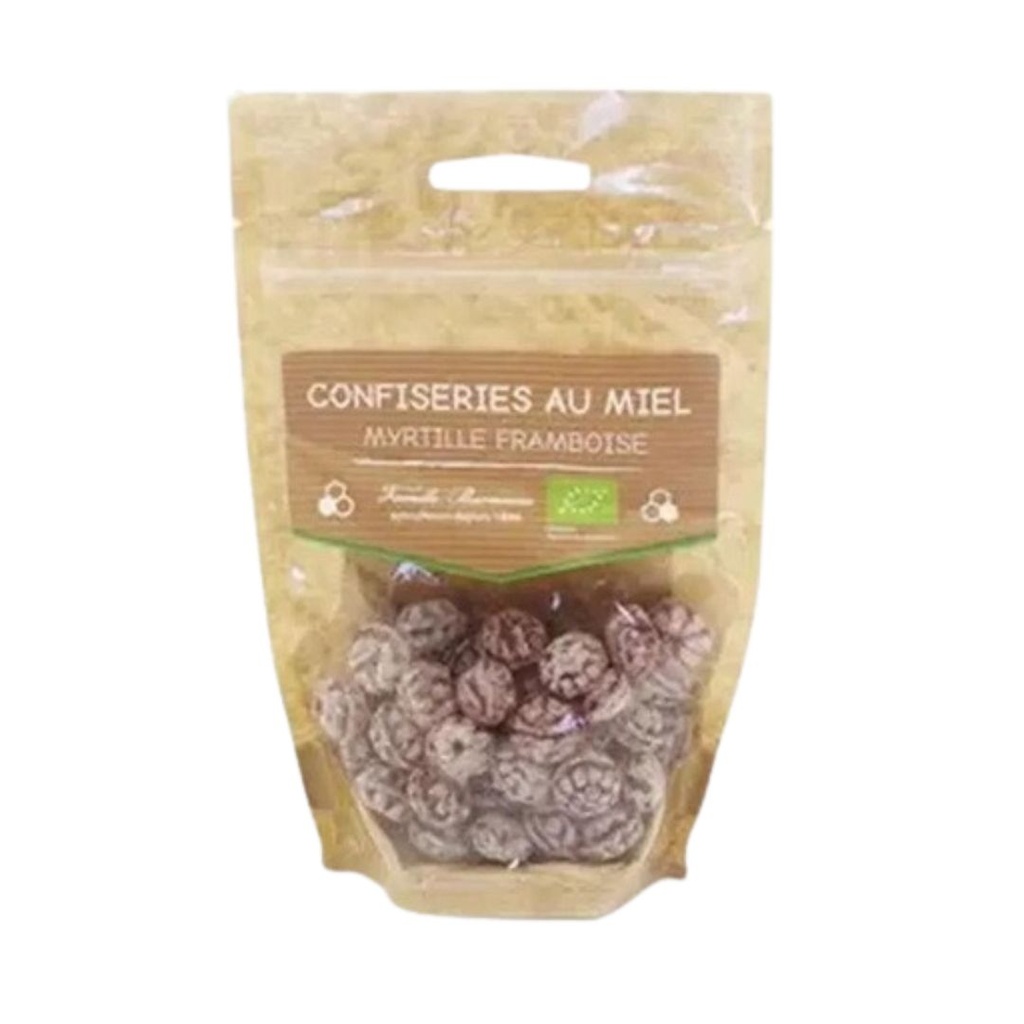 Bonbons Miel Framboise Myrtille 120gr Apidis