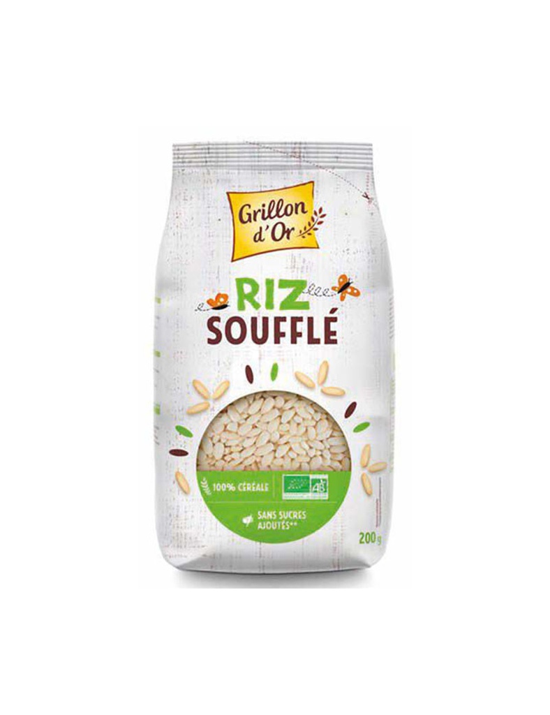 Riz Blanc Soufflé 200gr Grillon d'Or