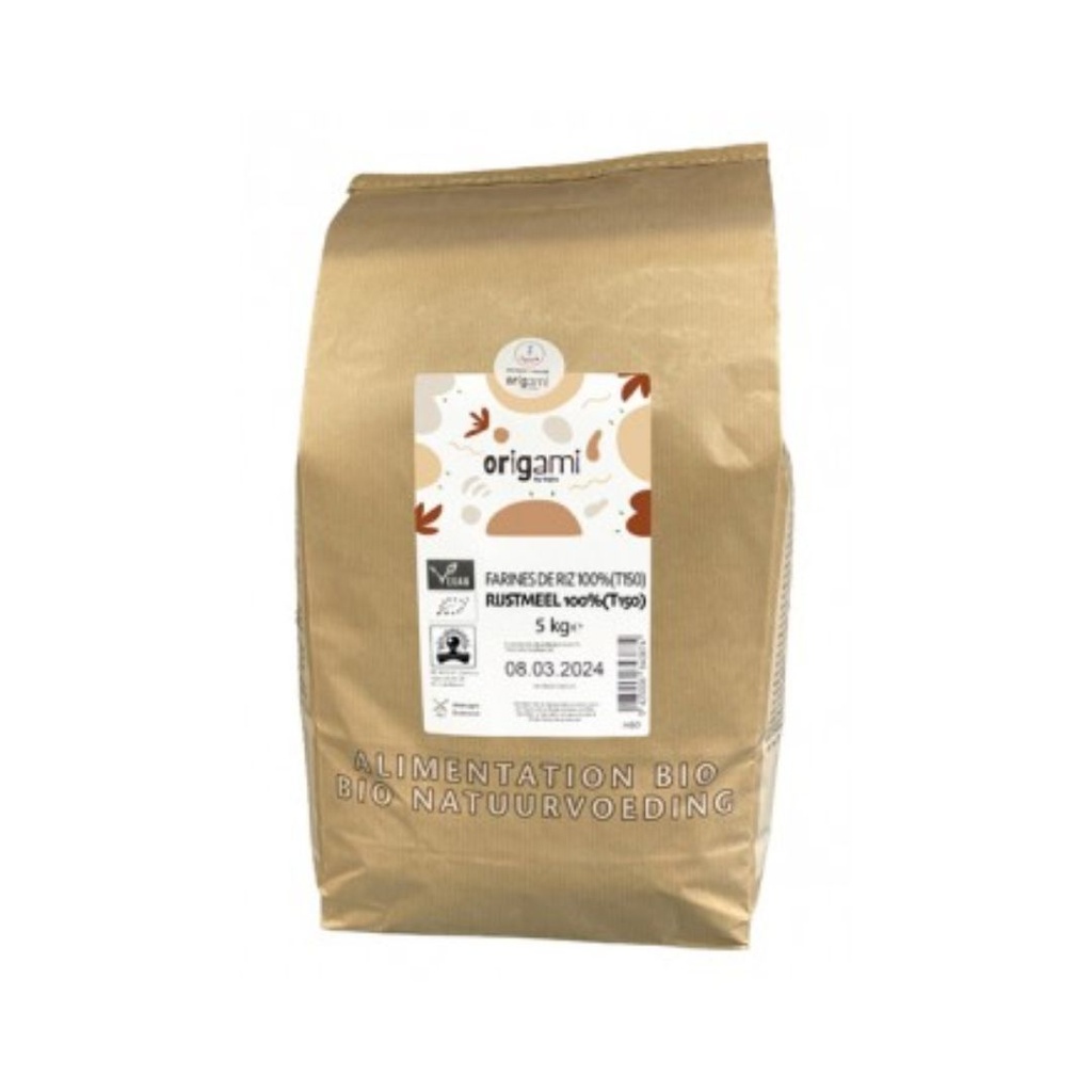 Farine de Riz 100% 5kg Origami