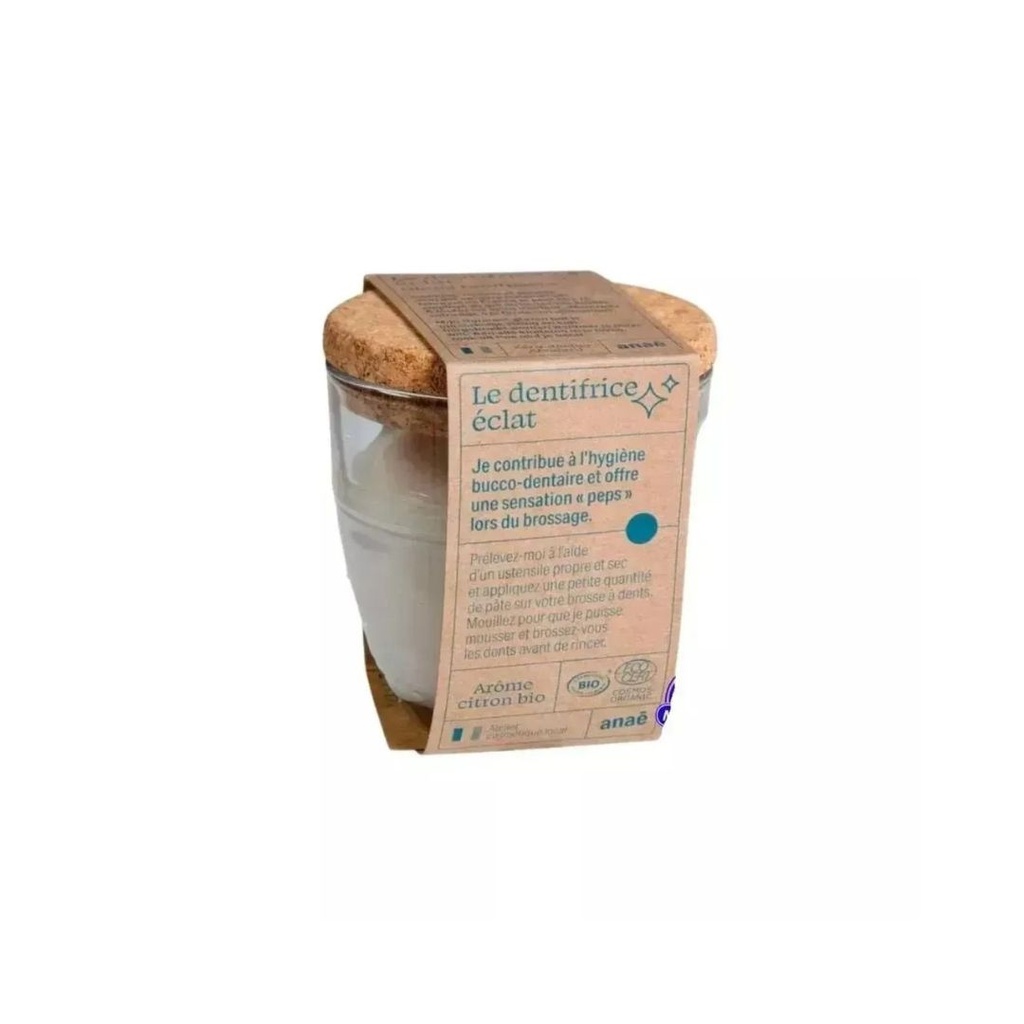 Dentifrice Citron Menthe Douce Pot en Verre Anae 175g