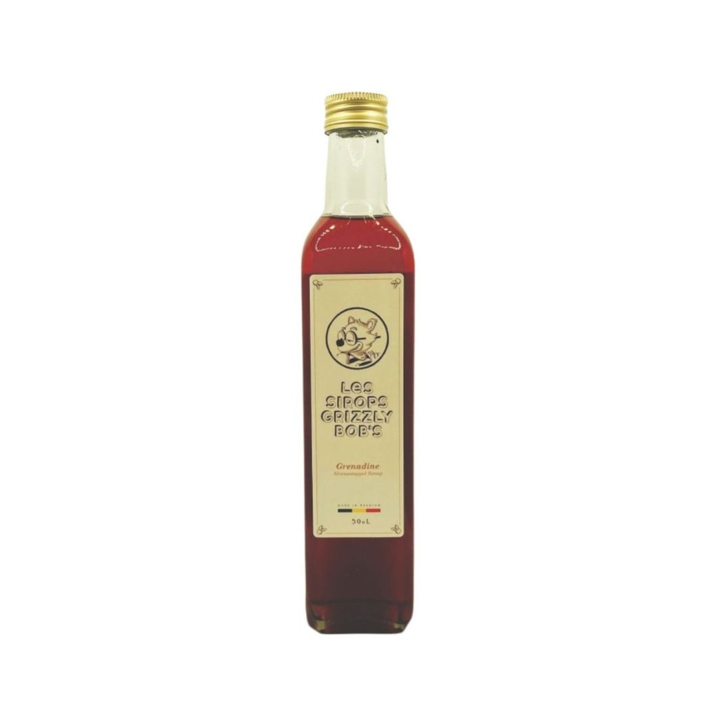 Sirop Grenadine 50cl les Sirops Grizzly Bob's