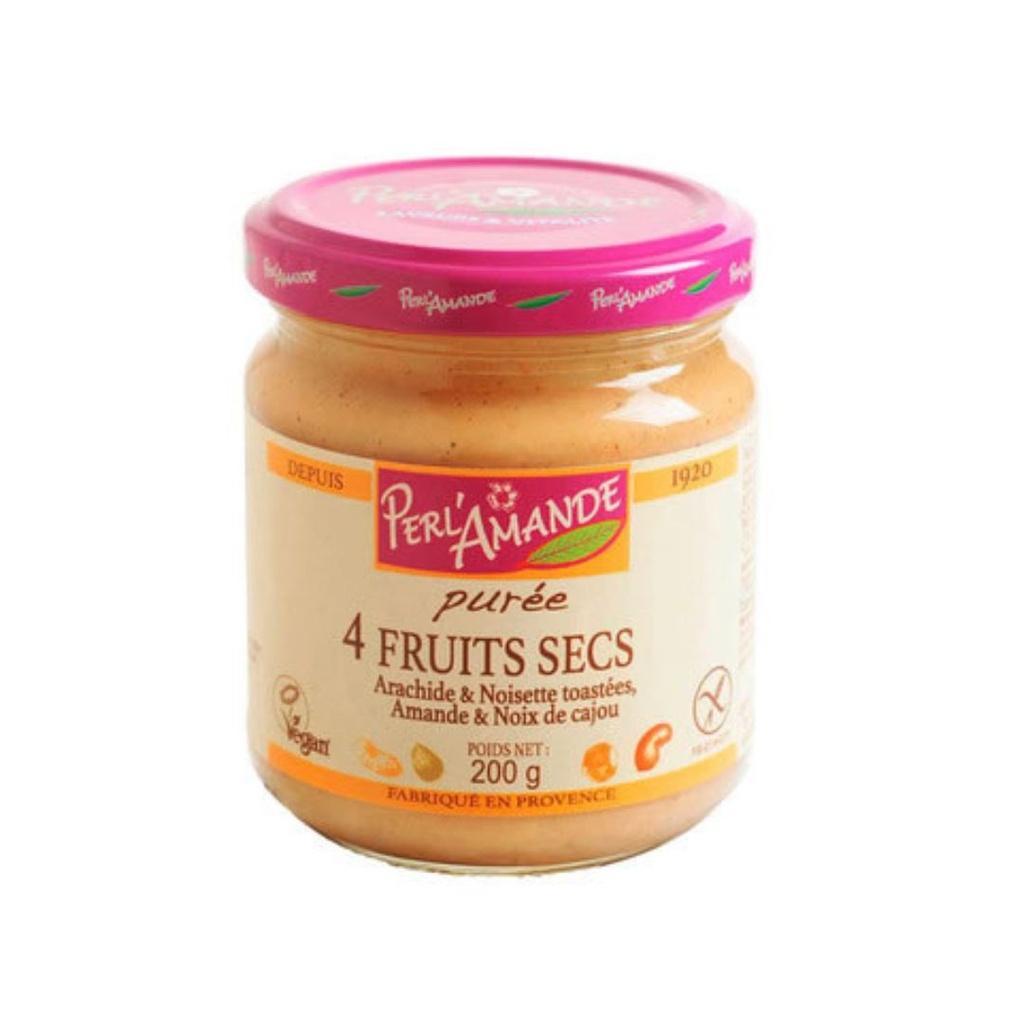 Purés 4 Fruits Secs 200g Perl'Amande