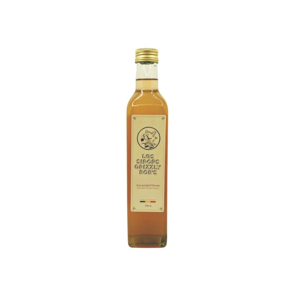 Sirop Lavande Citron 50cl les Sirops Grizzly Bob's