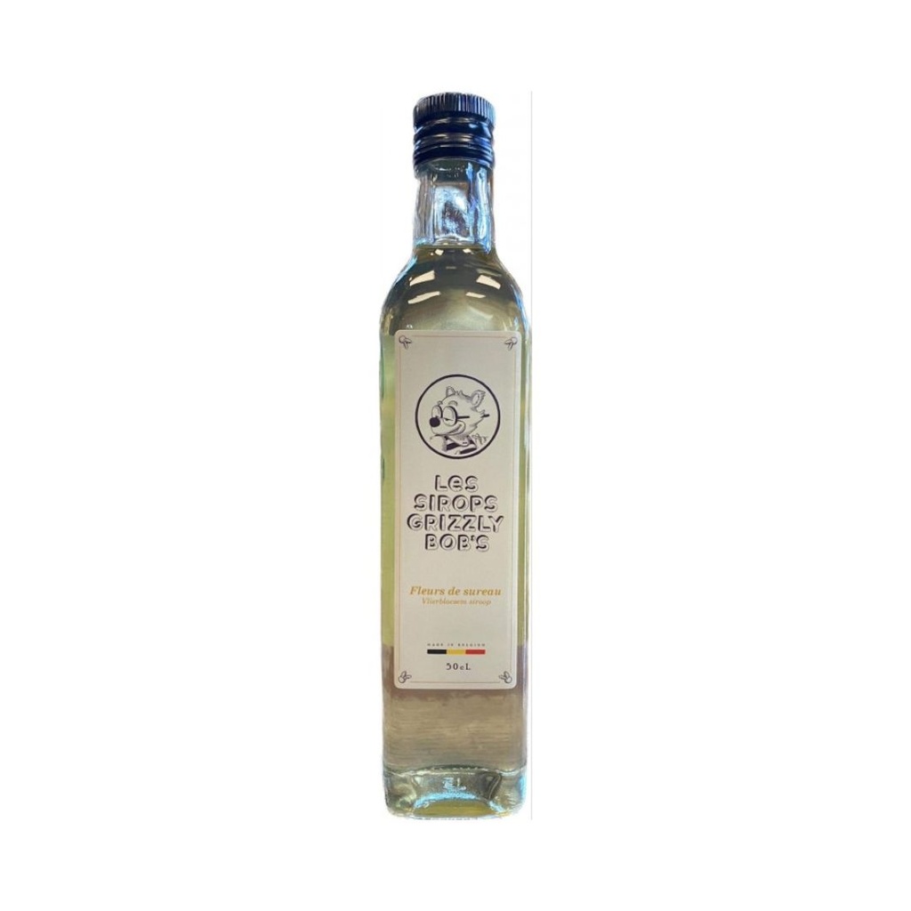 Sirop Sureau 50cl les Sirops Grizzly Bob's