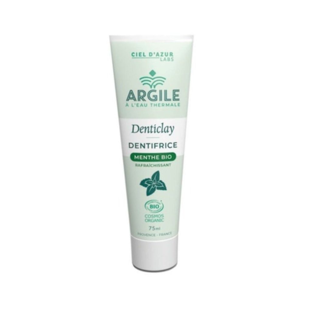 Dentifrice Menthe Argile et Eau Thermale 75ml Ciel d'Azur