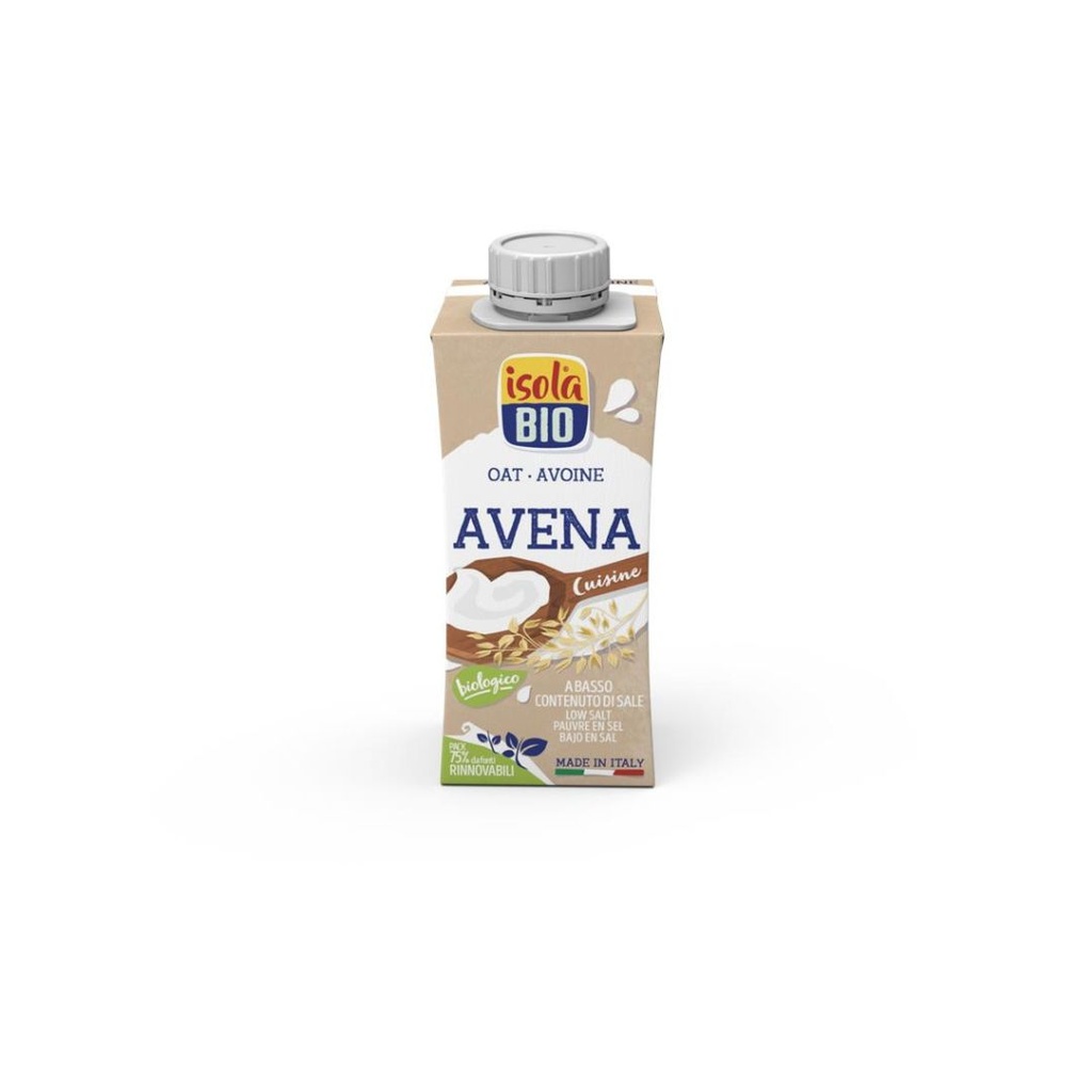 Crème de cuisine avoine 200ml Isola Bio