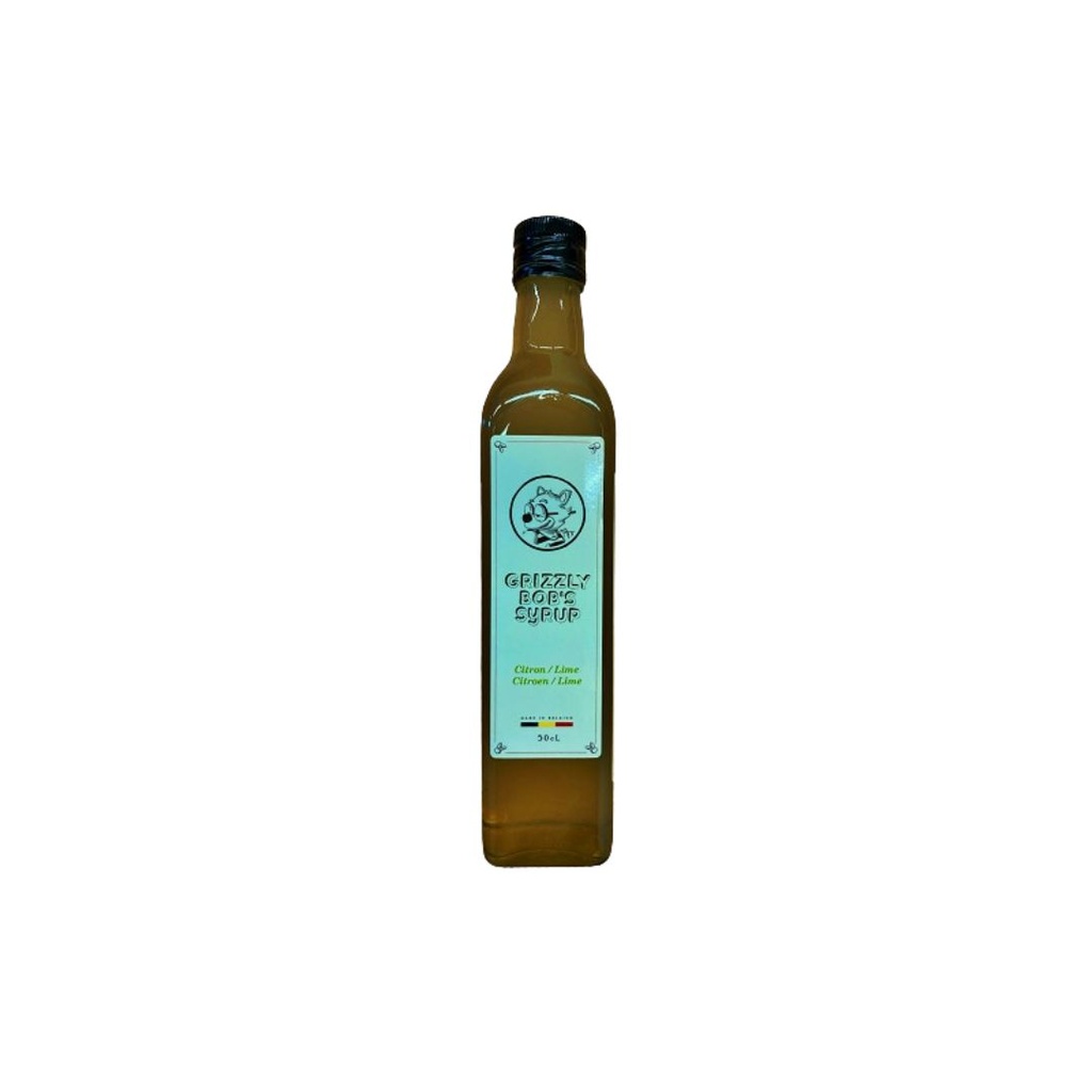 Sirop Citron Lime 50cl les Sirops Grizzly Bob's