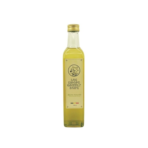 Sirop Menthe Naturelle 50cl les Sirops Grizzly Bob's