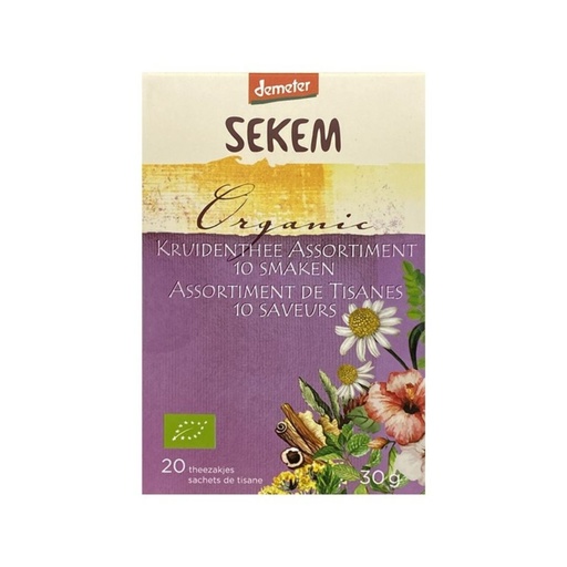 Assortiment de tisanes 10 saveurs 20pc Sekem