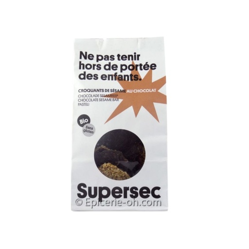 Croquants Sésame Chocolat 110gr Supersec