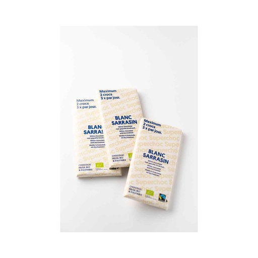 Chocolat Blanc Sarrasin 70gr Supersec
