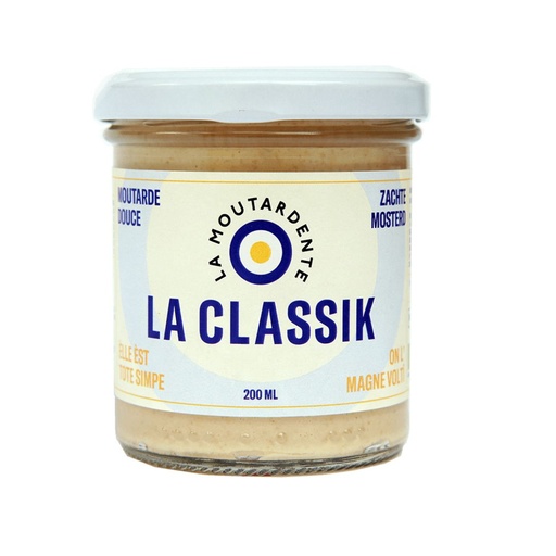 Moutarde la Classik Douce 200ml La Moutardente