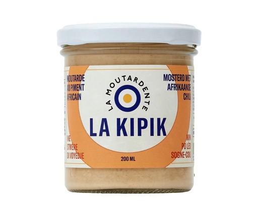 Moutarde la Kipik Piment Africain 200ml La Moutardente