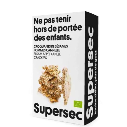 Croquants de sésame pommes cannelle 110g Supersec