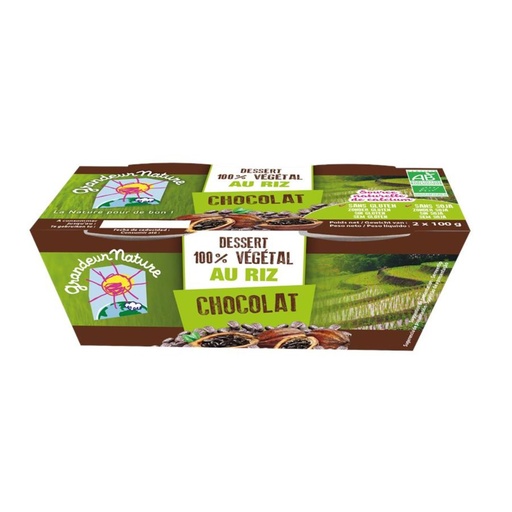 Riz dessert au chocolat 2 x 100 g 2pc Grandeur Nature