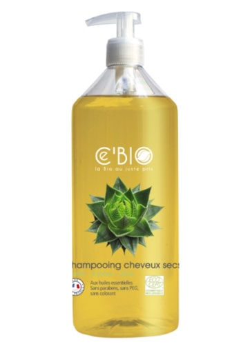 Shampoing Cheveux Secs Karité Jojoba Aloé Vera 500ml CeBio