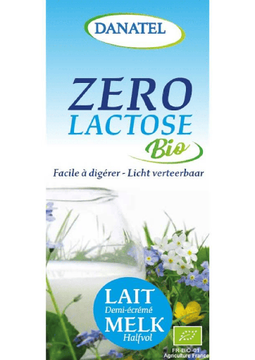 Lait demi-écrémé Zéro Lactose 1L Danatel