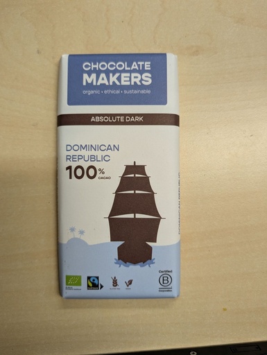 Chocolat 100%  85g  Chocolate Makers