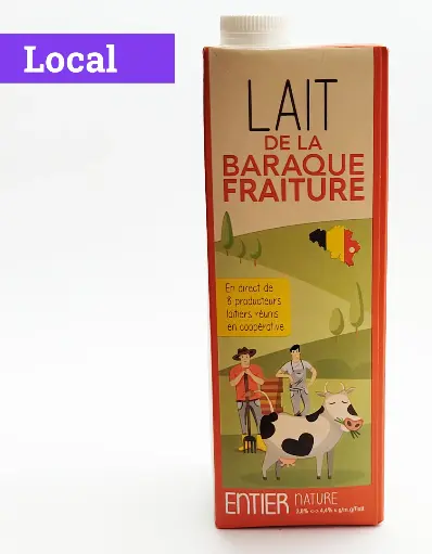 Lait Entier 1L Laiterie De La Baraque