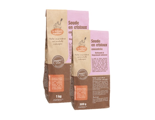 Soude en Cristaux Concentrée 500g La Droguerie Ecologique