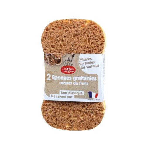 Eponge coque de fruit 2pc La droguerie ecologique