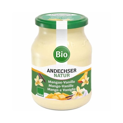 Yaourt Mangue vanille 500gr Andechser