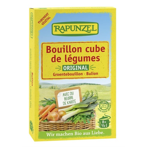 Cube Bouillon Légumes 8pc Rapunzel