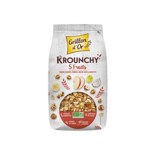 Krounchy 5 Fruits 500gr Grillon Or