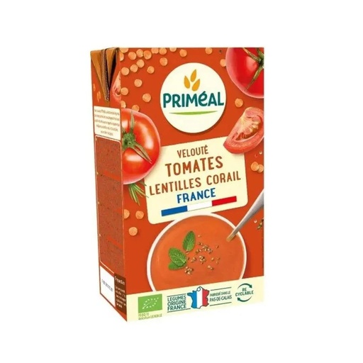 Veloute Tomates Lentilles Corail 1L Primeal