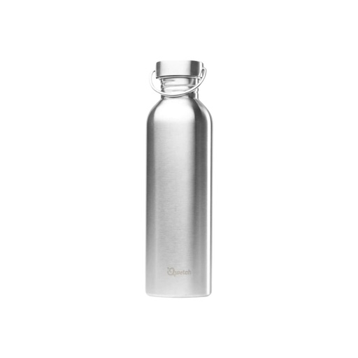 Bouteille inox brosse Simple Paroi 1L Qwetch