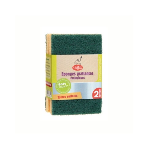 Eponge Grattantes 2pc La Droguerie Ecologique