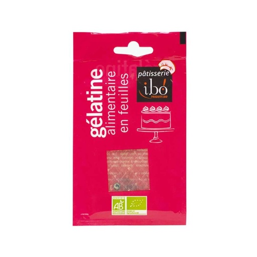 Gélatine Alimentaire Feuille 11g Ibo