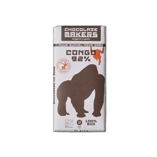 Chocolat 92% Congo Bio 85g Chocolate Makers