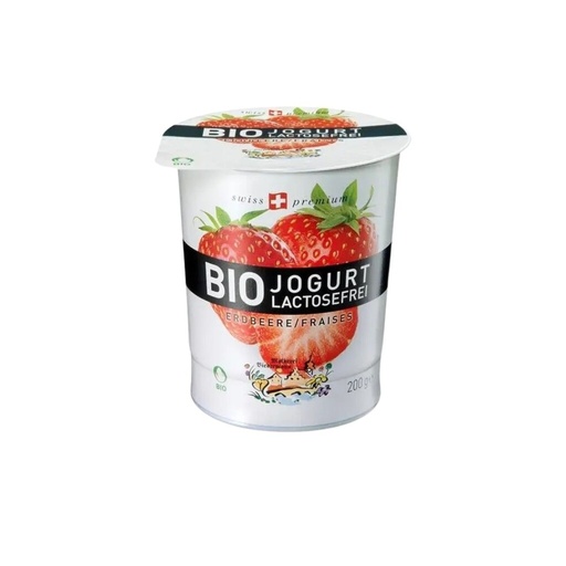 Yaourt Fraise sans lactose 200gr Bieder