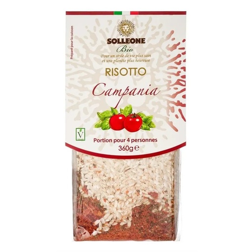 Risotto Tomate Basilic Campania 340gr Solleone