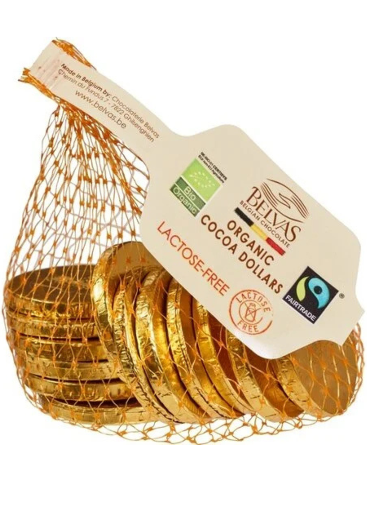 BELVAS Pièces en chocolat 80g vegan / lait de riz