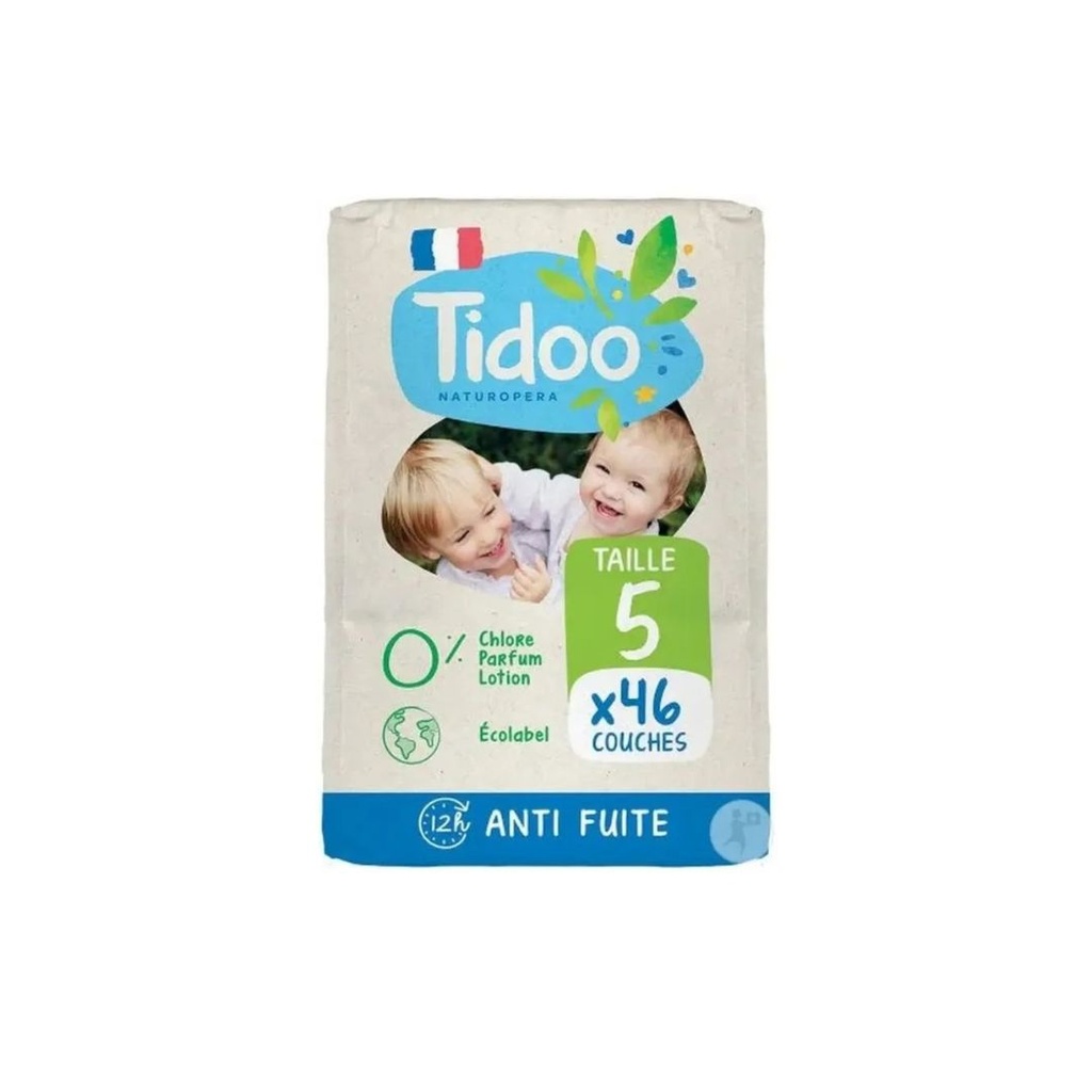 Couche XL T5 (11-25kg) 40pc Tidoo nature