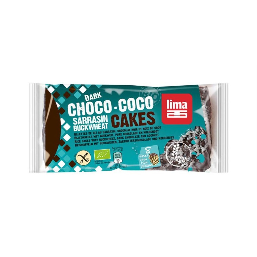 Galette de riz Sarrasin Choco Coco 90gr Lima