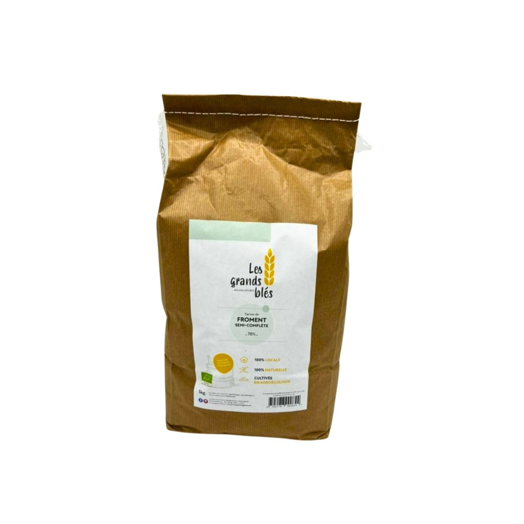 Farine Froment Semi Complète 5KG Les Grands Blés